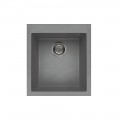 Chiuveta granit Elleci Quadra 100, Light Grey K97, 410 x 500 mm