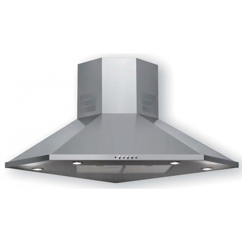 Hota de colt NTAIR KA142 90 x 90 cm, putere de absorbtie 645 mc/h, inox