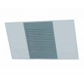 Hota de perete Best Horizon White 80 cm, putere de absorbtie 740 mc/h, Sticla alba/Inox