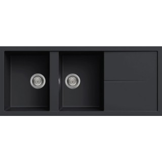 Chiuveta granit Elleci Unico 500, Antracite G59, 1160 x 510 mm, reversibila