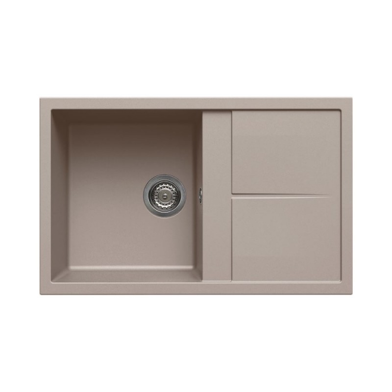 Chiuveta granit Elleci Unico 300, Tortora G43, 790 x 500 mm, reversibila