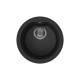 Chiuveta granit Elleci Fox Round, Full Black G40, diametru 451mm