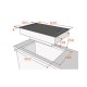 Plita cu aspiratie integrata La Cottura HW8S48CN, 4 zone de gatit, Touch Slider, Timer, Booster, 700 mc/h, Negru