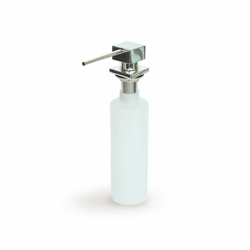 Dozator detergent lichid Elleci ADI02301, finisaj cromat, incastrabil, forma cubica