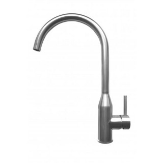 Baterie bucatarie Elleci Adige, Inox, monocomanda, cartus ceramic