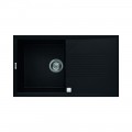 Chiuveta granit Elleci Tekno 400, Full Black G40, 860 x 500 mm, reversibila