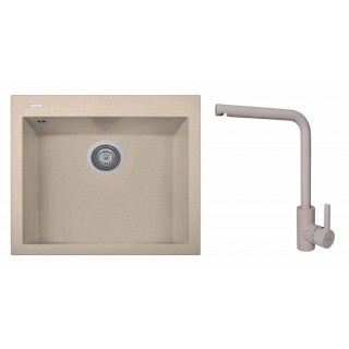 Set Smart Italia chiuveta One 56.10 + Baterie S01, Avena UG94