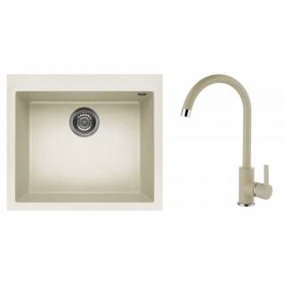 Set Smart Italia chiuveta One 56.10 + Baterie C01, Sahara UG55