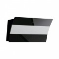 Hota de perete Best Plana Black 80 cm, putere de absorbtie 770 mc/h, Sticla neagra / Inox
