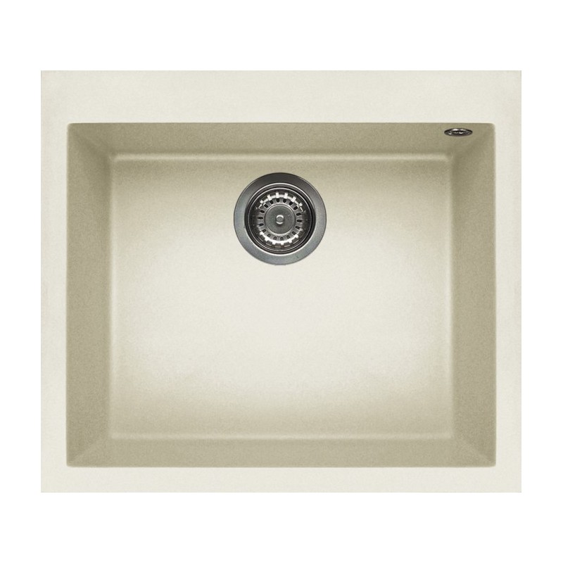 Set Elleci chiuveta Quadra 105 + Baterie S01, Bianco Antico G62