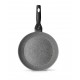 Tigaie Olympia Rocker Plus, 28 cm, multistratificata, aluminiu special pentru alimente, cu particule minerale, gri, inductie
