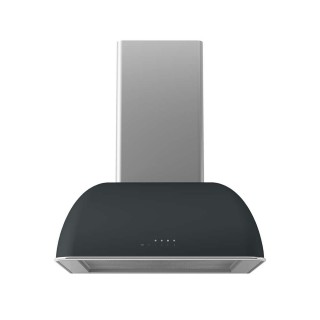 Hota de perete Smart Fix Retro BOCR604/N, 60 cm, putere de absorbtie 850 mc/h, Negru / Inox