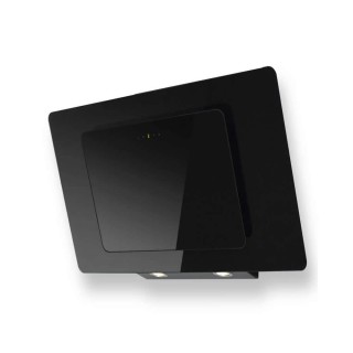 Hota de perete Ntair Variety Black 60 cm, putere de absorbtie 720 mc/h, Sticla neagra / Inox vopsit negru