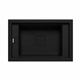 Chiuveta granit Elleci Value 130, Full Black G40, 770 x 500 mm
