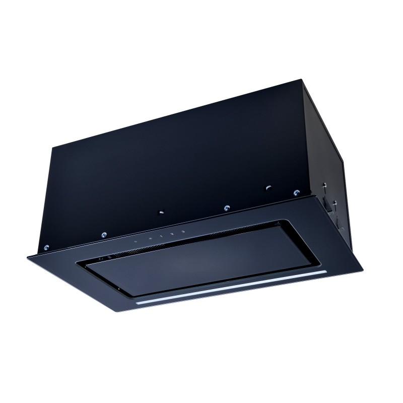 Hota incorporabila Creo Hit Line 52 cm, putere de absorbtie 480 mc/h, Touch Control, Telecomanda, Sticla neagra