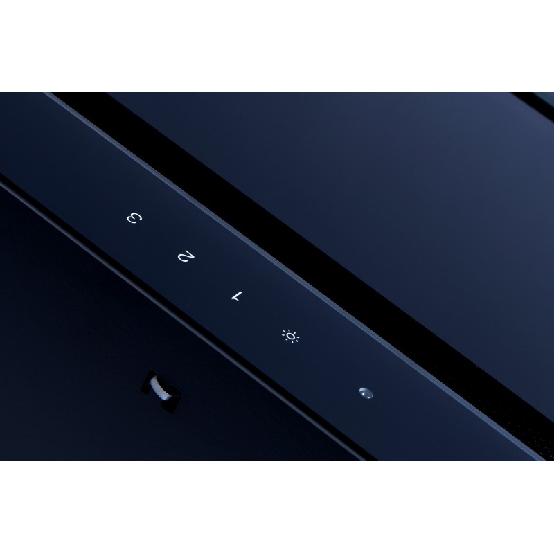 Hota incorporabila Creo Hit Line 52 cm, putere de absorbtie 480 mc/h, Touch Control, Telecomanda, Sticla neagra