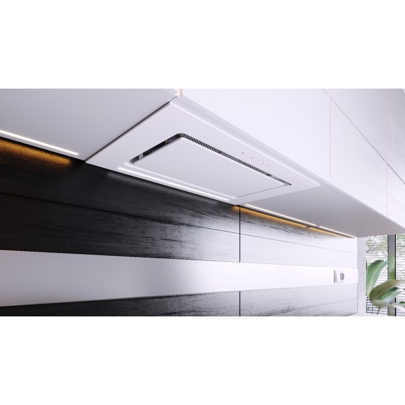 Hota incorporabila Creo Hit Line 70 cm, putere de absorbtie 480 mc/h, Touch Control, Telecomanda, Sticla alba