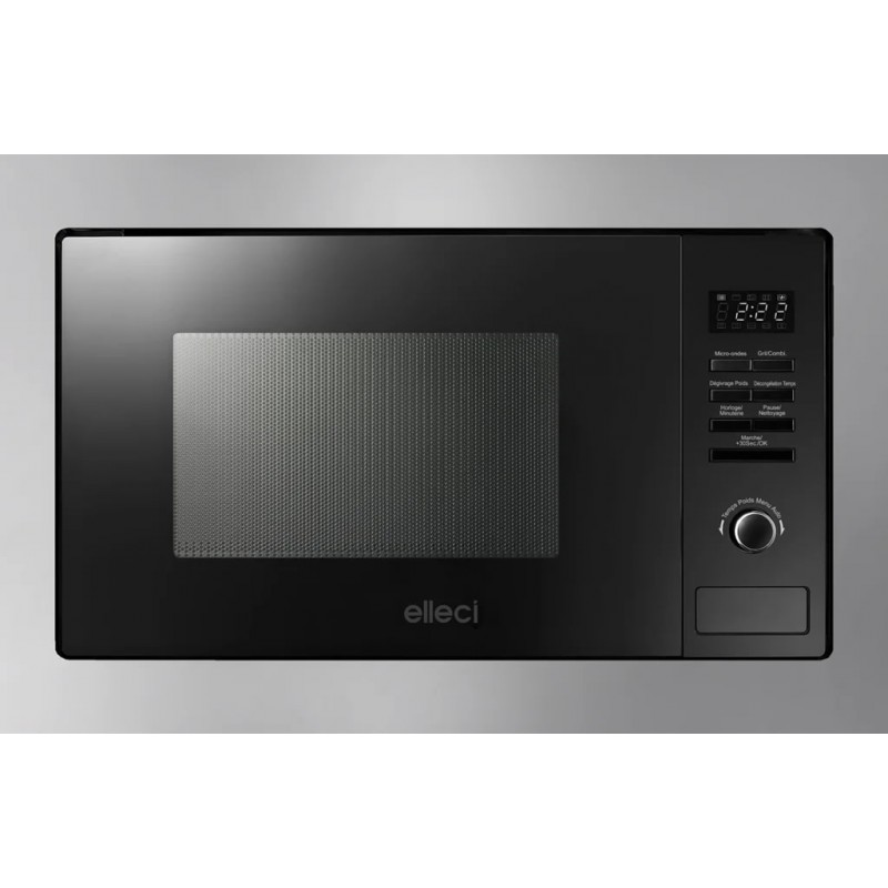 Cuptor cu microunde Elleci Plano MW, 600 x 390 mm, 10 functii, 28l, Inox