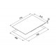Plita cu inductie Elleci Urban 80 cm, 4 zone de gatit, Touch Control, Timer, Booster, Negru