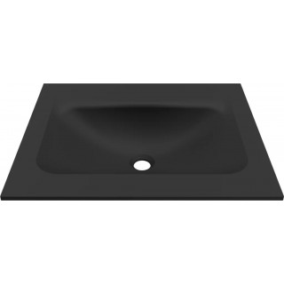 Chiuveta baie / Lavoar cu blat Elleci Vivo 60, 605 x 487 mm, finisaj Duratek, culoare DBK Black