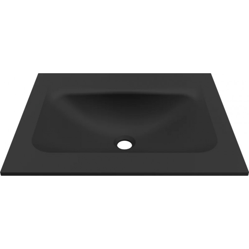Chiuveta baie / Lavoar cu blat Elleci Vivo 60, 605 x 487 mm, finisaj Duratek, culoare DBK Black