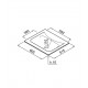 Chiuveta baie / Lavoar cu blat Elleci Vivo 60, 605 x 487 mm, finisaj Duratek, culoare DWH White