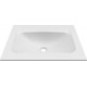 Chiuveta baie / Lavoar cu blat Elleci Vivo 60, 605 x 487 mm, finisaj Duratek, culoare DWH White