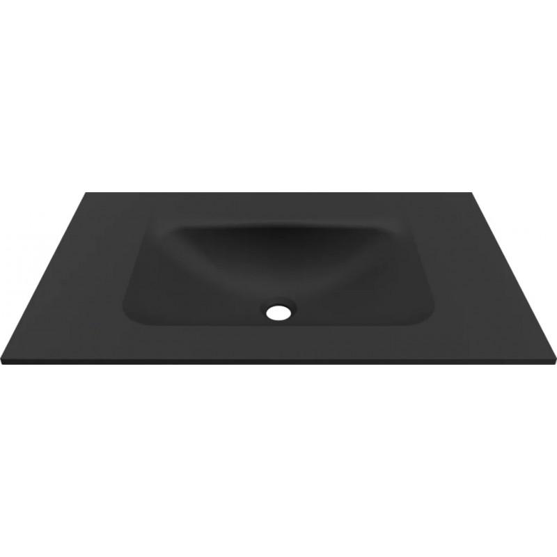 Chiuveta baie / Lavoar cu blat Elleci Vivo 80, 805 x 487 mm, finisaj Duratek, culoare DBK Black