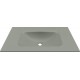 Chiuveta baie / Lavoar cu blat Elleci Vivo 80, 805 x 487 mm, finisaj Duratek, culoare DSG Sage