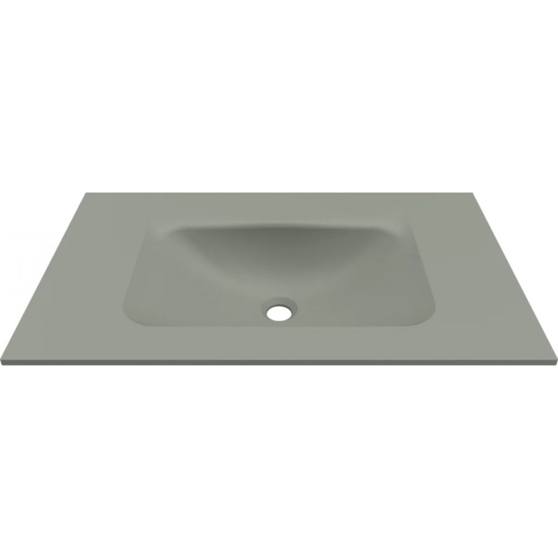 Chiuveta baie / Lavoar cu blat Elleci Vivo 80, 805 x 487 mm, finisaj Duratek, culoare DSG Sage