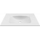 Chiuveta baie / Lavoar cu blat Elleci Vivo 90, 905 x 487 mm, finisaj Duratek, culoare DWH White