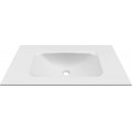 Chiuveta baie / Lavoar cu blat Elleci Vivo 90, 905 x 487 mm, finisaj Duratek, culoare DWH White