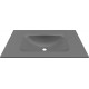 Chiuveta baie / Lavoar cu blat Elleci Vivo 90, 905 x 487 mm, finisaj Duratek, culoare DGR Grey