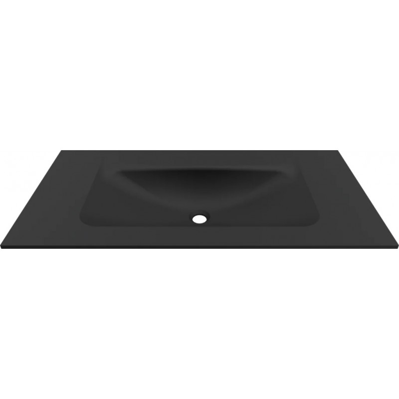 Chiuveta baie / Lavoar cu blat Elleci Vivo 100, 1005 x 487 mm, finisaj Duratek, culoare DBK Black