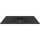 Chiuveta baie / Lavoar cu blat Elleci Vivo 120, 1205 x 487 mm, finisaj Duratek, culoare DBK Black