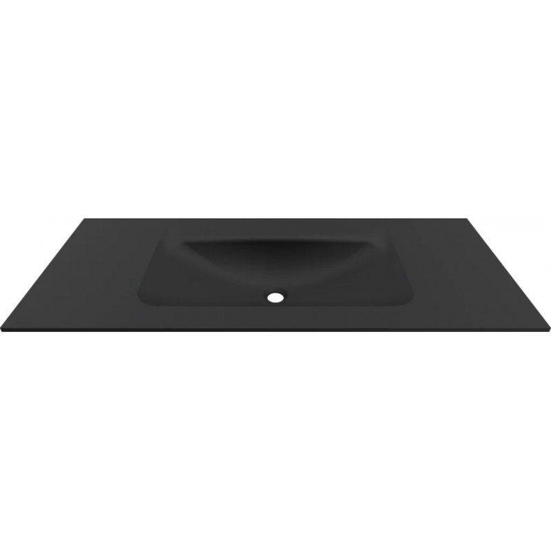 Chiuveta baie / Lavoar cu blat Elleci Vivo 120, 1205 x 487 mm, finisaj Duratek, culoare DBK Black