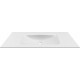 Chiuveta baie / Lavoar cu blat Elleci Vivo 120, 1205 x 487 mm, finisaj Duratek, culoare DWH White
