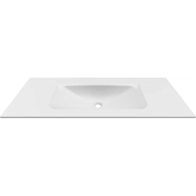 Chiuveta baie / Lavoar cu blat Elleci Vivo 120, 1205 x 487 mm, finisaj Duratek, culoare DWH White