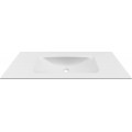 Chiuveta baie / Lavoar cu blat Elleci Vivo 120, 1205 x 487 mm, finisaj Duratek, culoare DWH White
