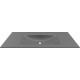 Chiuveta baie / Lavoar cu blat Elleci Vivo 120, 1205 x 487 mm, finisaj Duratek, culoare DGR Grey
