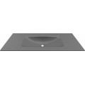 Chiuveta baie / Lavoar cu blat Elleci Vivo 120, 1205 x 487 mm, finisaj Duratek, culoare DGR Grey