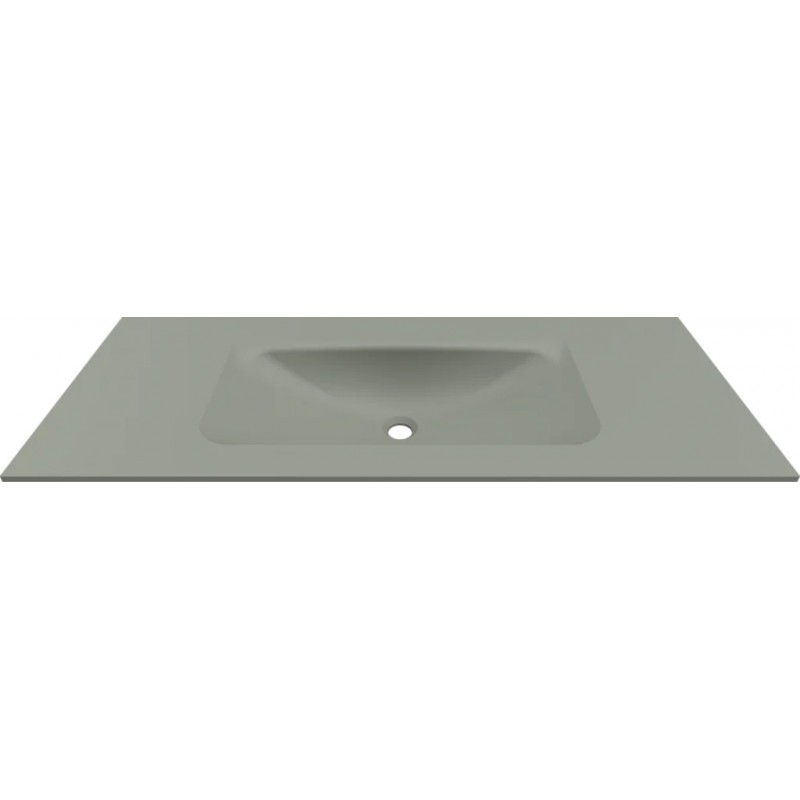 Chiuveta baie / Lavoar cu blat Elleci Vivo 120, 1205 x 487 mm, finisaj Duratek, culoare DSG Sage