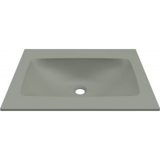 Chiuveta baie / Lavoar cu blat Elleci Deciso 60, 605 x 487 mm, finisaj Duratek, culoare DSG Sage