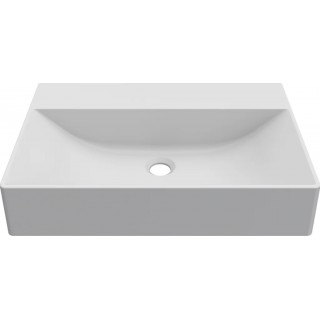 Chiuveta baie / Lavoar pe blat Elleci Puro T 60, 600 x 400 mm, finisaj Duratek, culoare DWH White