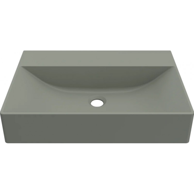 Chiuveta baie / Lavoar pe blat Elleci Puro T 60, 600 x 400 mm, finisaj Duratek, culoare DSG Sage