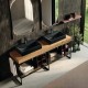 Chiuveta baie / Lavoar pe blat Elleci Puro T 60, 600 x 400 mm, finisaj Duratek, culoare DBK Black