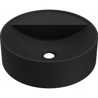 Chiuveta baie / Lavoar pe blat Elleci Puro T 40 Round, 400 mm, finisaj Duratek, culoare DBK Black