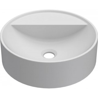 Chiuveta baie / Lavoar pe blat Elleci Puro T 40 Round, 400 mm, finisaj Duratek, culoare DWH White