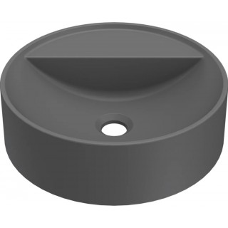 Chiuveta baie / Lavoar pe blat Elleci Puro T 40 Round, 400 mm, finisaj Duratek, culoare DGR Grey