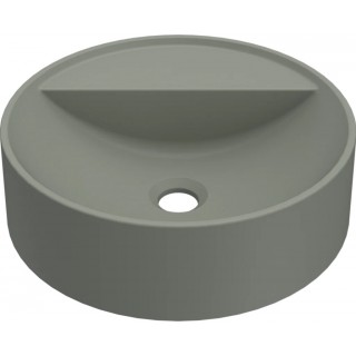 Chiuveta baie / Lavoar pe blat Elleci Puro T 40 Round, 400 mm, finisaj Duratek, culoare DSG Sage